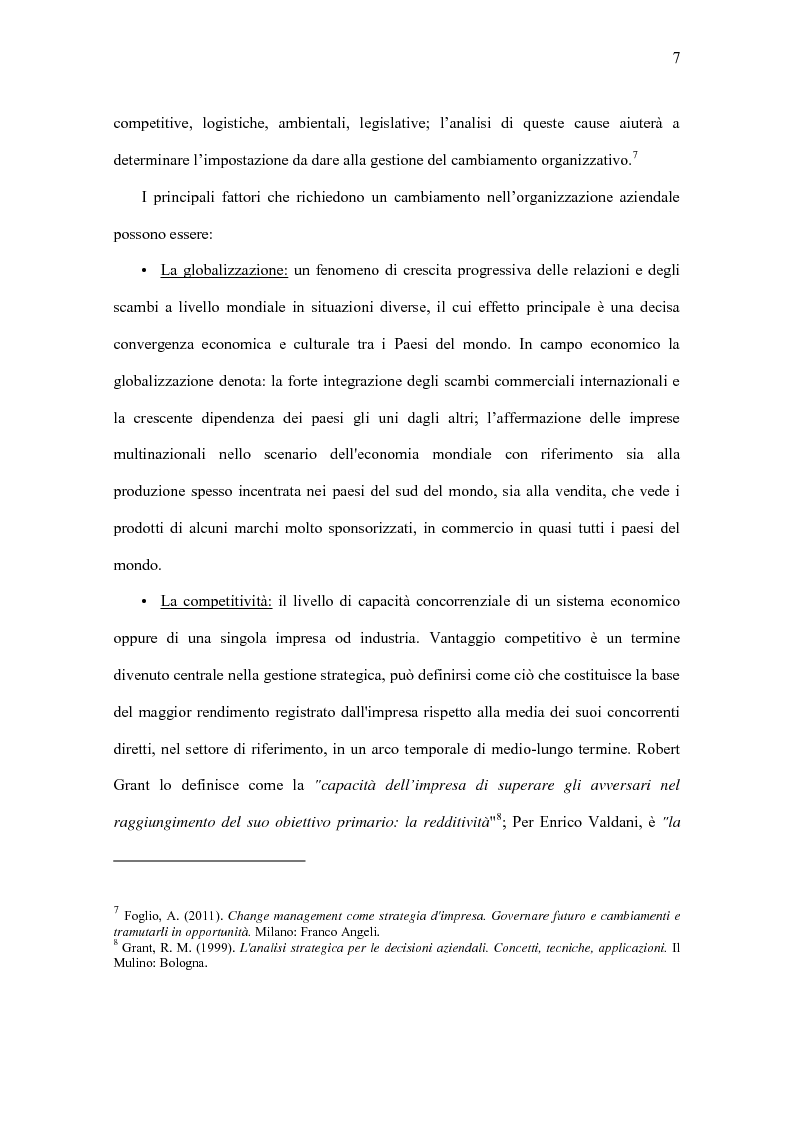 Anteprima della tesi: Il Significato del Change Management, Pagina 8