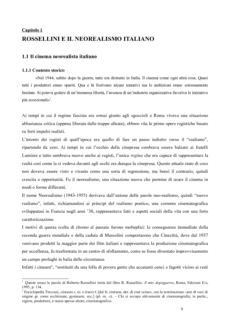 Anteprima della tesi: La trilogia della solitudine nella filmografia di Roberto Rossellini, Pagina 4