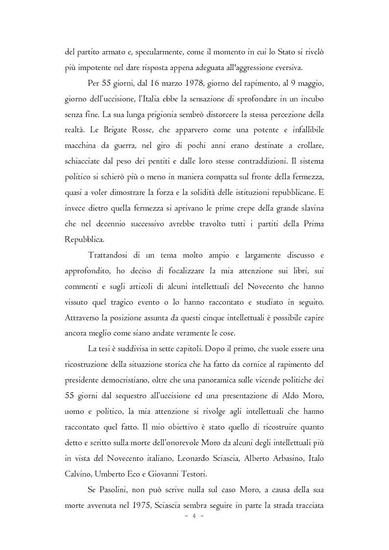Anteprima della tesi: Il caso Moro e gli intellettuali, Pagina 4