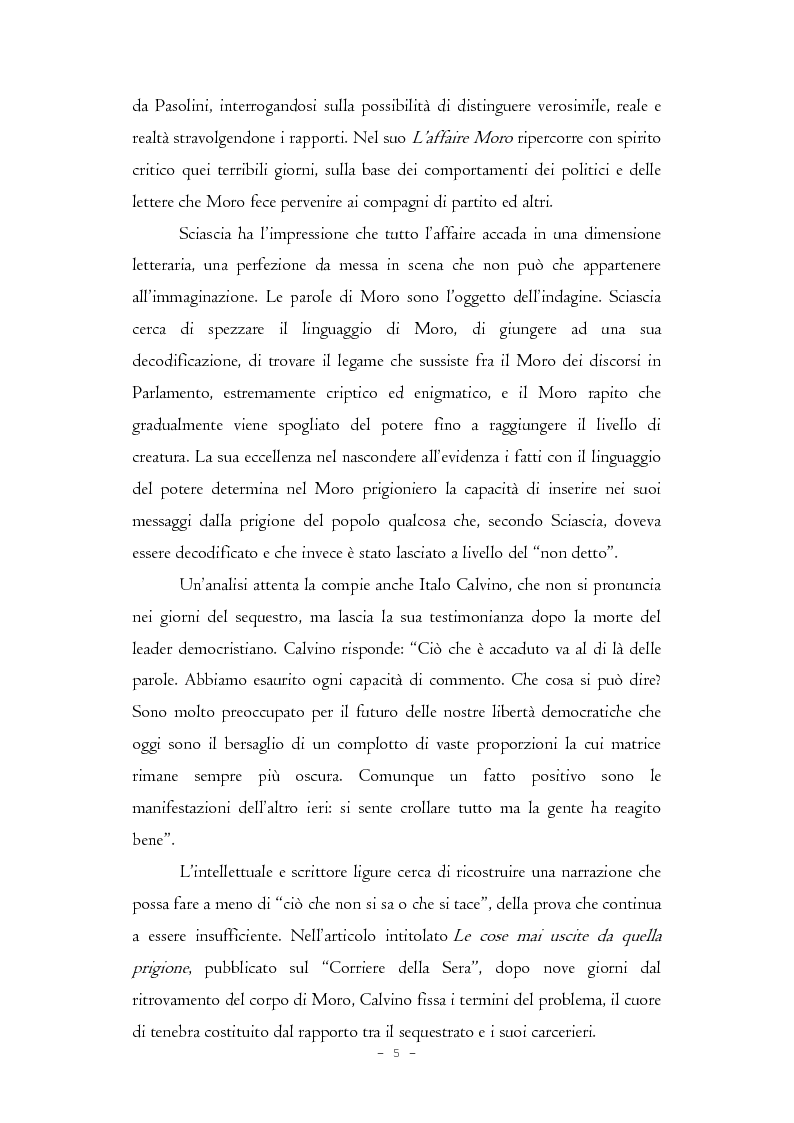 Anteprima della tesi: Il caso Moro e gli intellettuali, Pagina 5