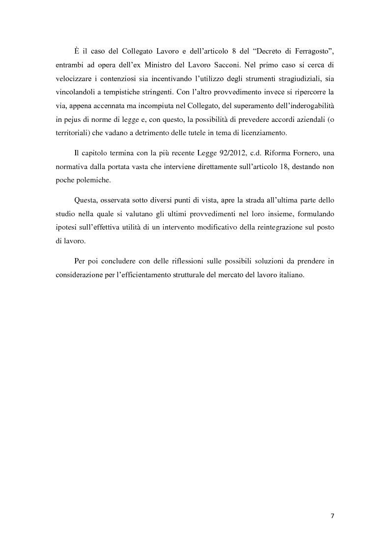 Anteprima della tesi: La ricerca della flessibilità. Competitività e tutele nel mercato globale, Pagina 4