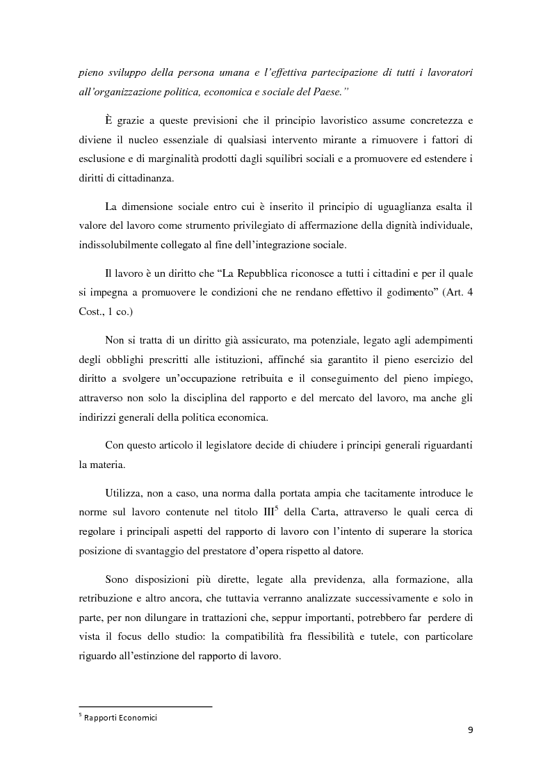 Anteprima della tesi: La ricerca della flessibilità. Competitività e tutele nel mercato globale, Pagina 6