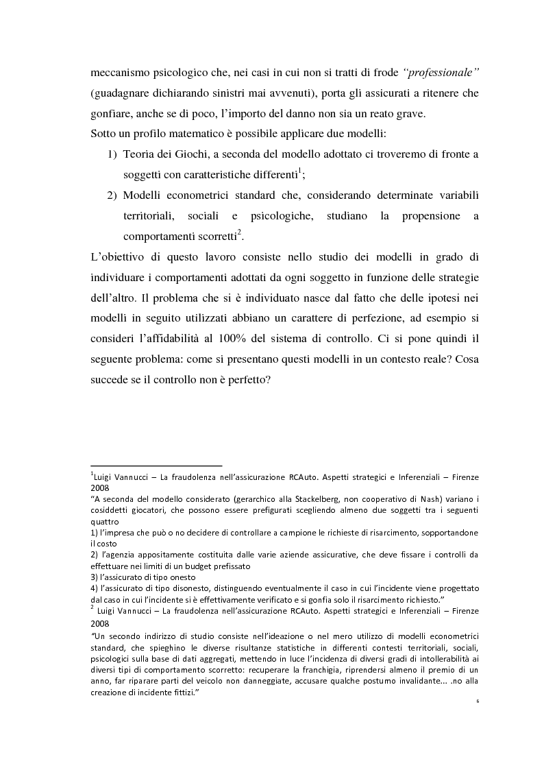 Anteprima della tesi: Le Polizze RCAuto; Profili di rischio e analisi del fenomeno della fraudolenza, Pagina 3