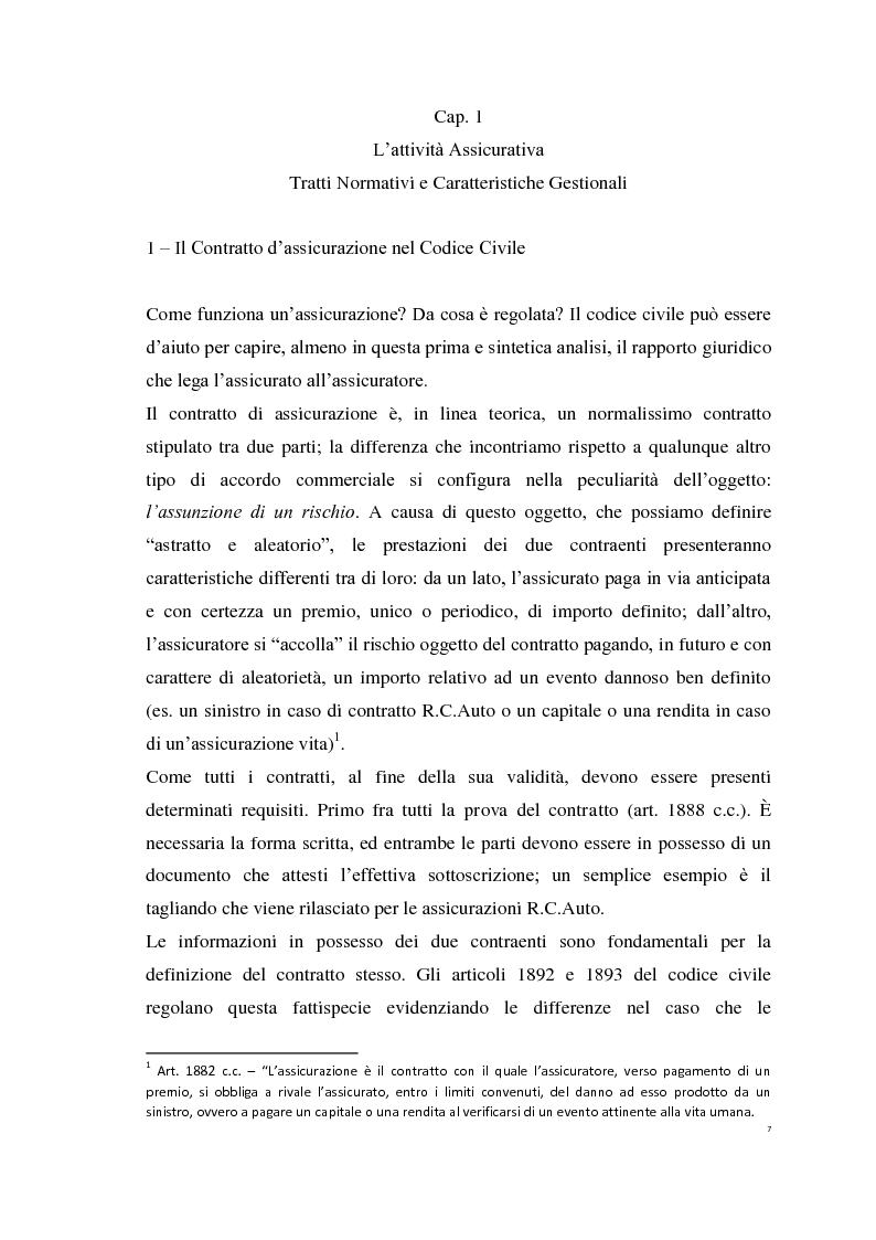 Anteprima della tesi: Le Polizze RCAuto; Profili di rischio e analisi del fenomeno della fraudolenza, Pagina 4