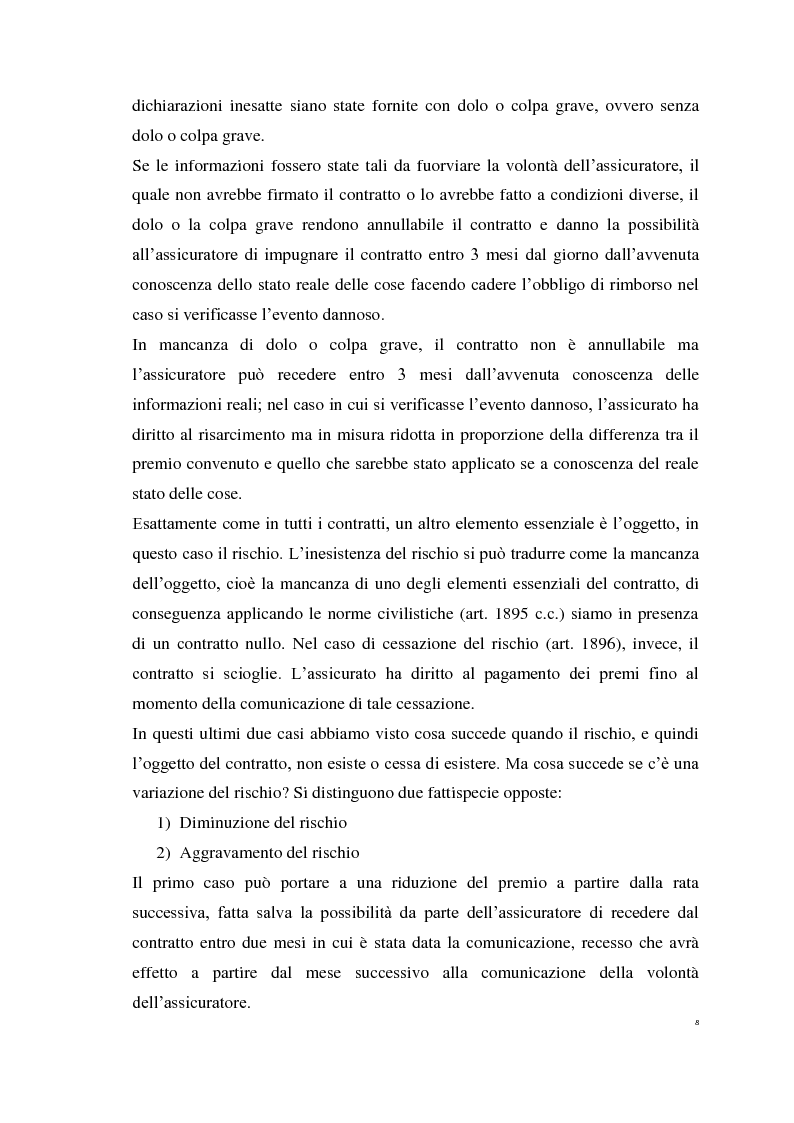 Anteprima della tesi: Le Polizze RCAuto; Profili di rischio e analisi del fenomeno della fraudolenza, Pagina 5
