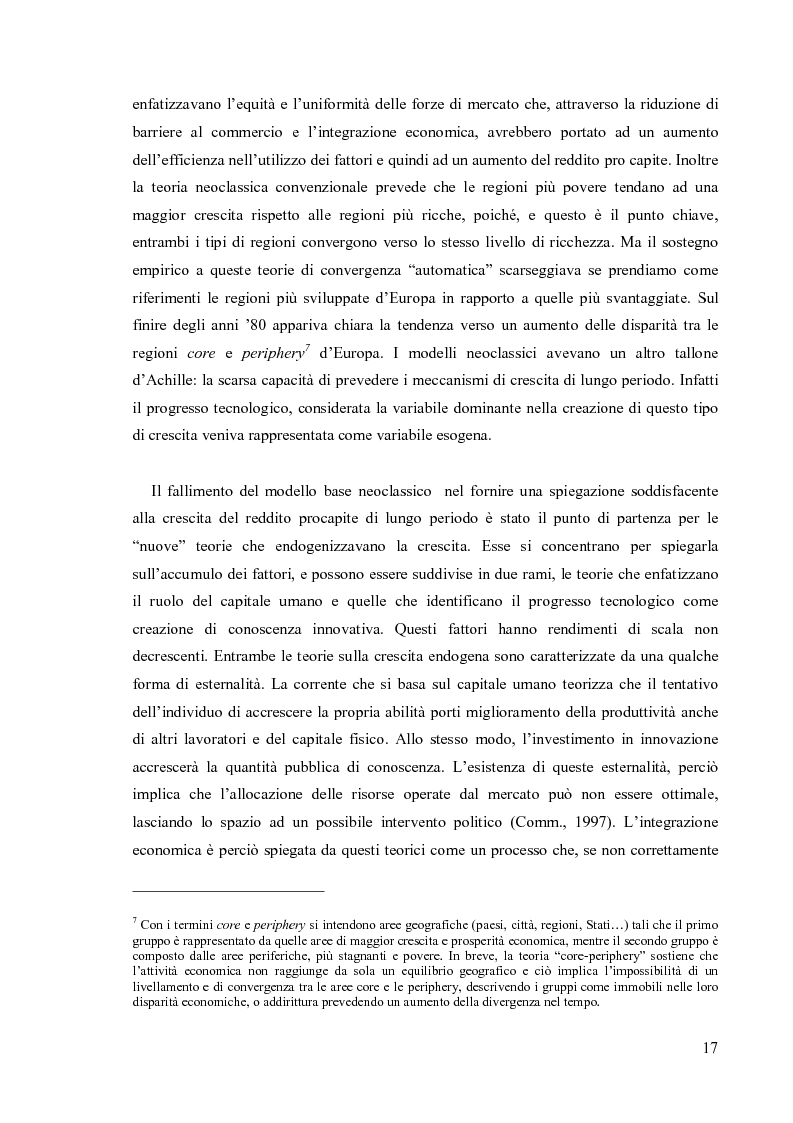 Anteprima della tesi: Valutare la politica di coesione dell'UE: l'approccio quantitativo dei modelli macroeconomici, Pagina 10