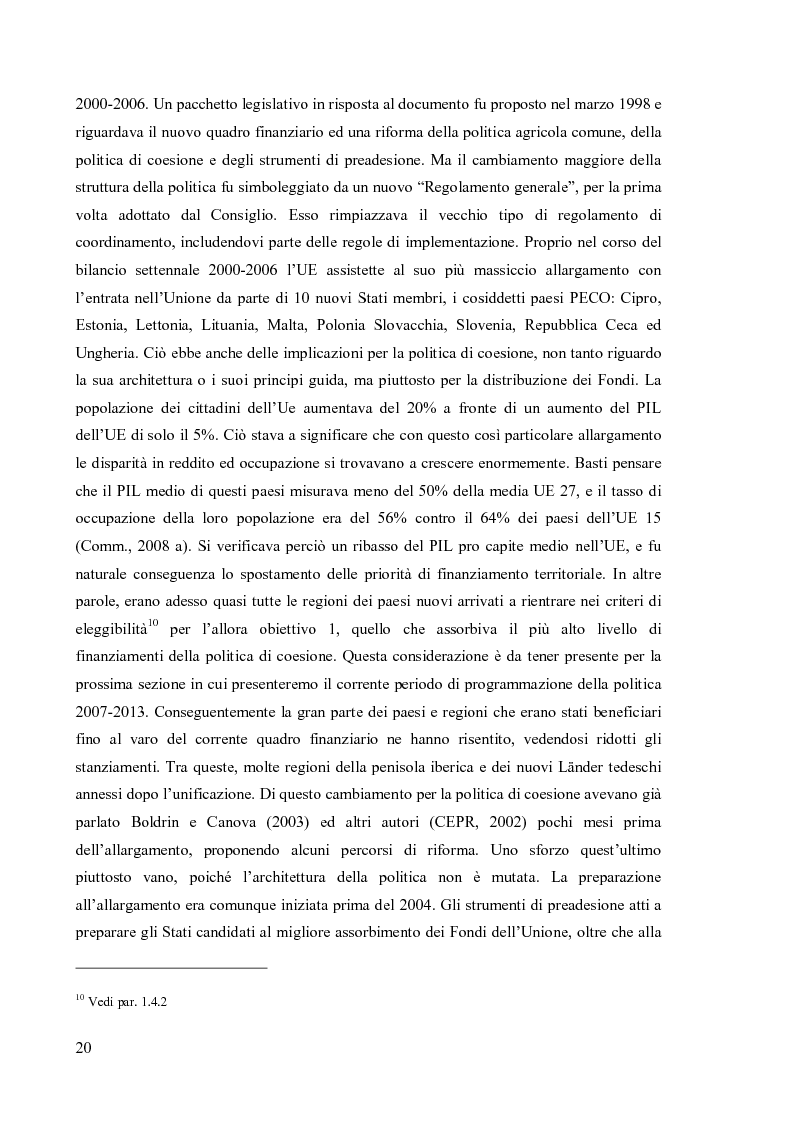 Anteprima della tesi: Valutare la politica di coesione dell'UE: l'approccio quantitativo dei modelli macroeconomici, Pagina 13