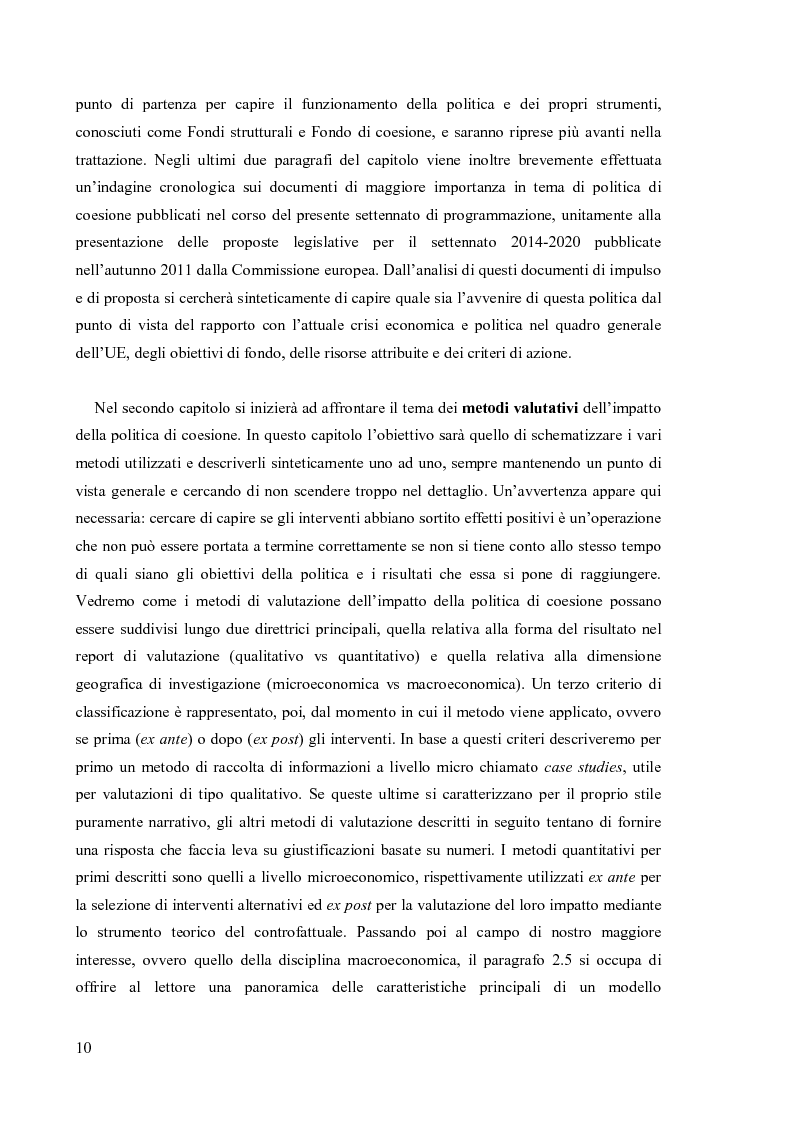 Anteprima della tesi: Valutare la politica di coesione dell'UE: l'approccio quantitativo dei modelli macroeconomici, Pagina 3
