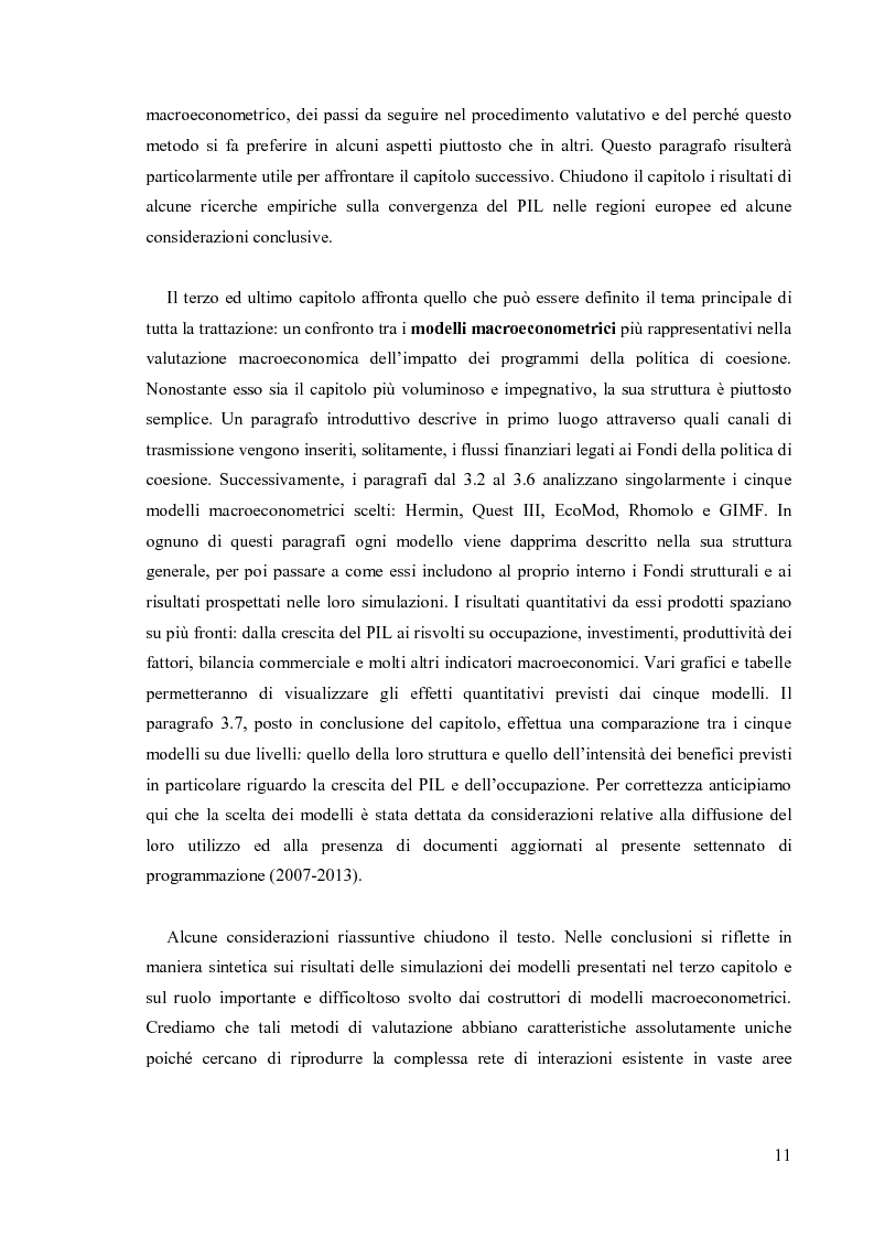 Anteprima della tesi: Valutare la politica di coesione dell'UE: l'approccio quantitativo dei modelli macroeconomici, Pagina 4