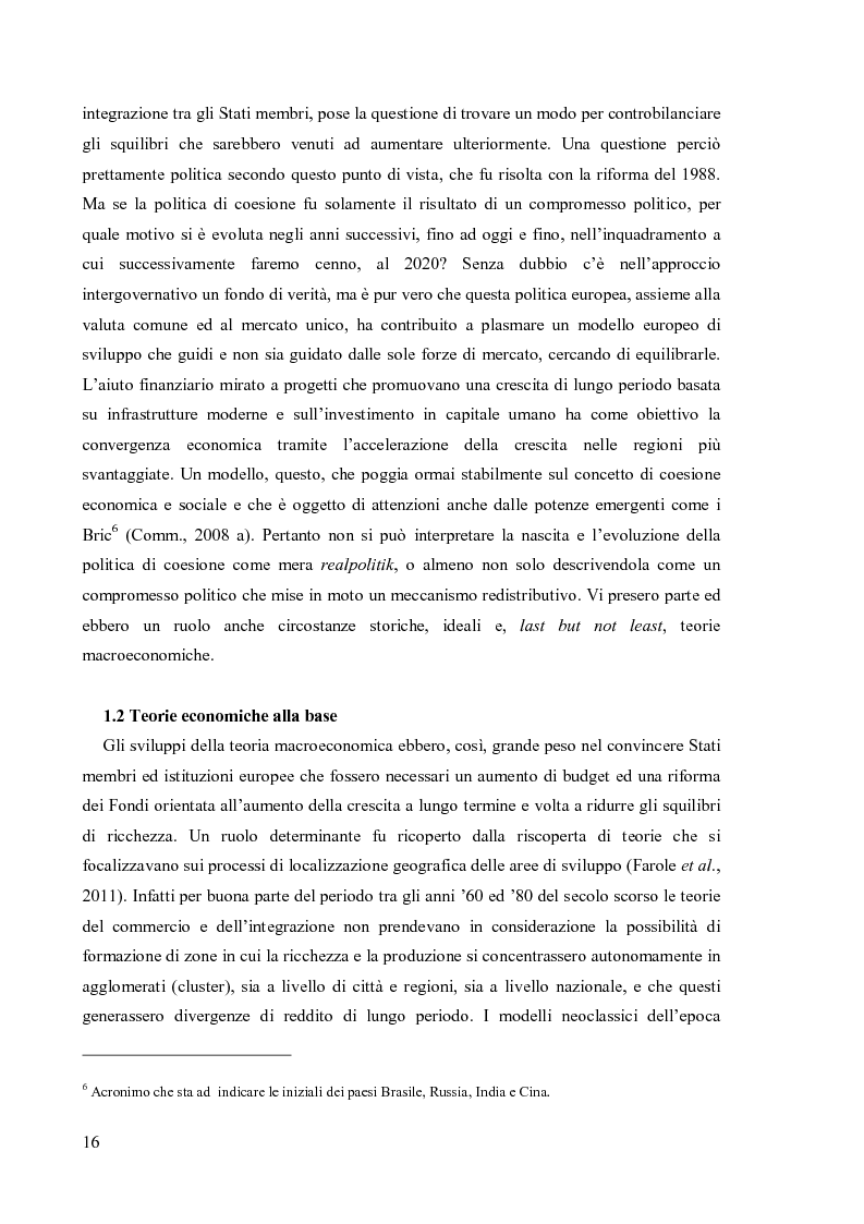 Anteprima della tesi: Valutare la politica di coesione dell'UE: l'approccio quantitativo dei modelli macroeconomici, Pagina 9