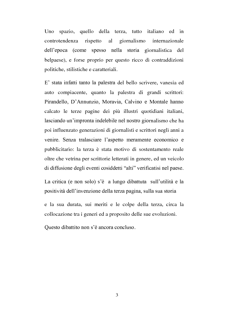 Anteprima della tesi: La Terza Pagina, Pagina 3