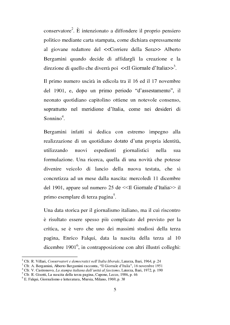 Anteprima della tesi: La Terza Pagina, Pagina 5