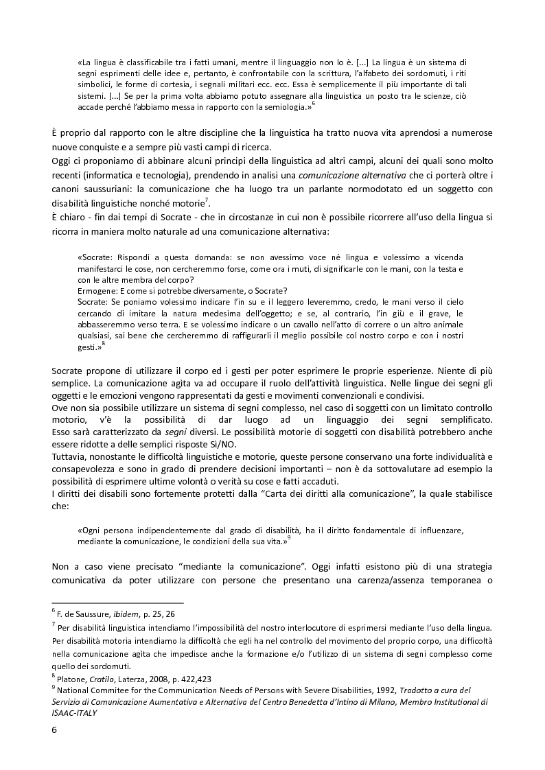 Anteprima della tesi: Il ''Metodo Piesco'', un esperimento di Comunicazione Alternativa, Pagina 3