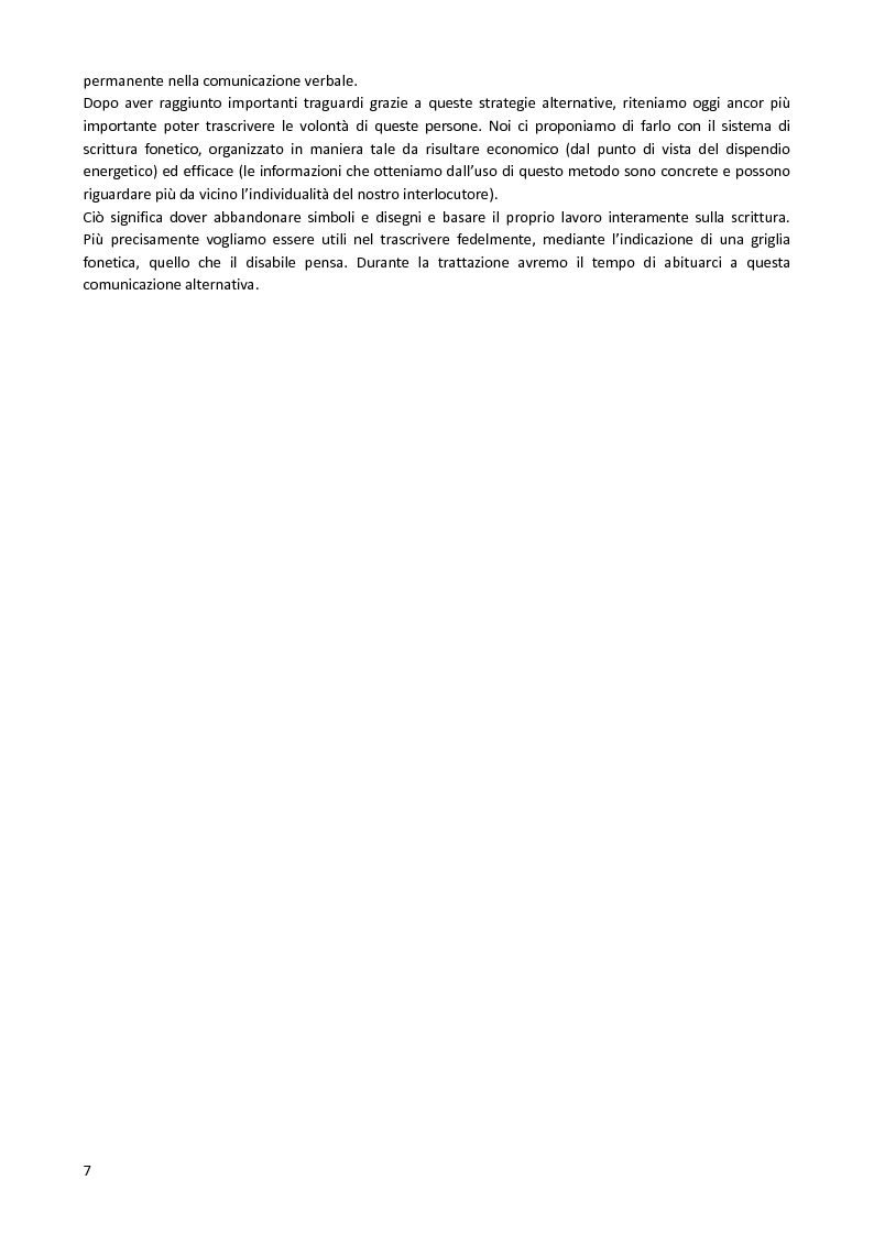 Anteprima della tesi: Il ''Metodo Piesco'', un esperimento di Comunicazione Alternativa, Pagina 4