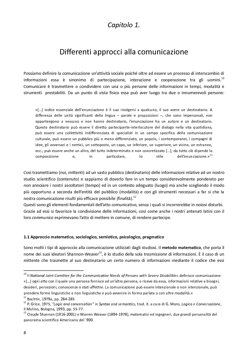 Anteprima della tesi: Il ''Metodo Piesco'', un esperimento di Comunicazione Alternativa, Pagina 5