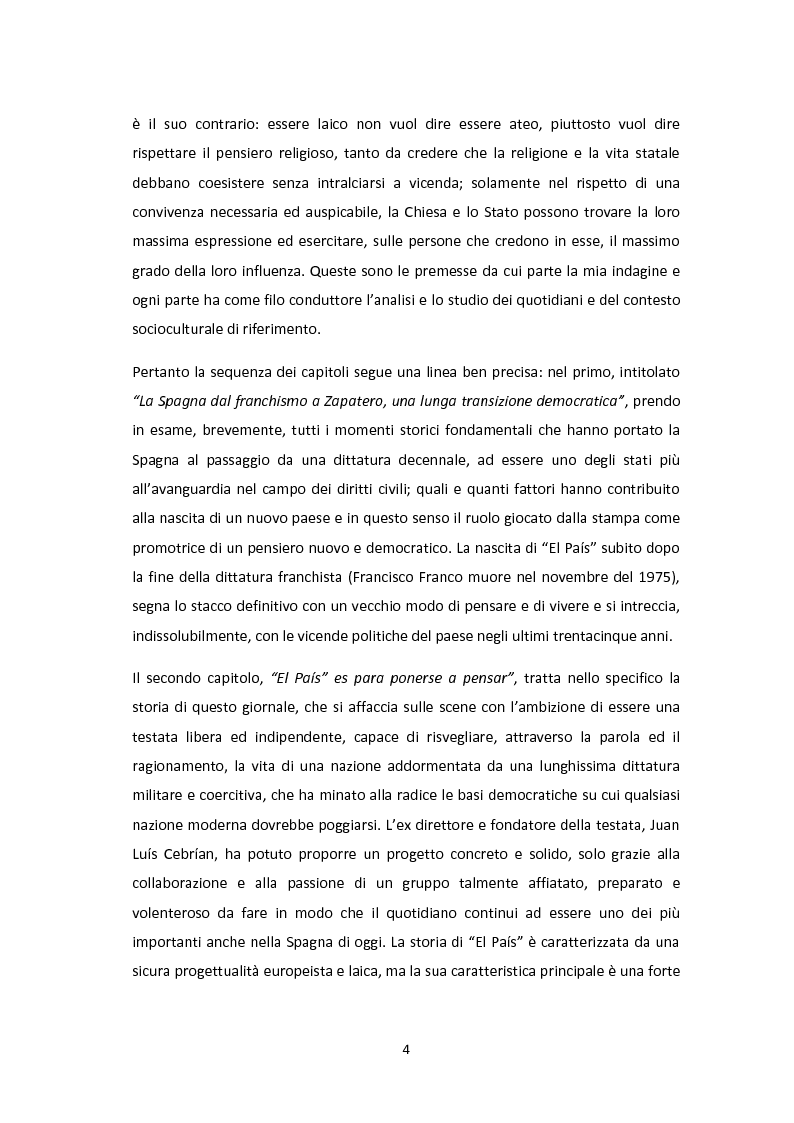 Anteprima della tesi: Linee editoriali a confronto. La Spagna di Zapatero tra ''El Paìs'' e ''la Repubblica'', Pagina 3