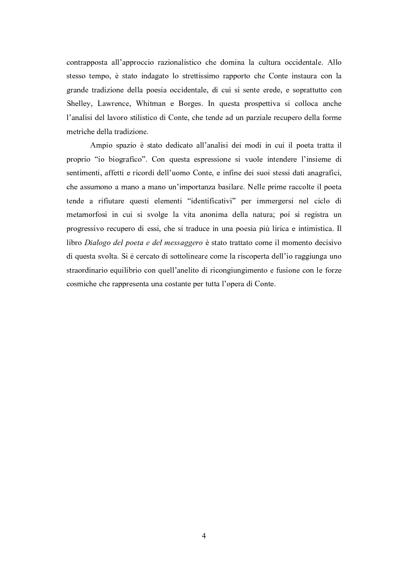 Anteprima della tesi: Profilo critico di Giuseppe Conte, Pagina 3