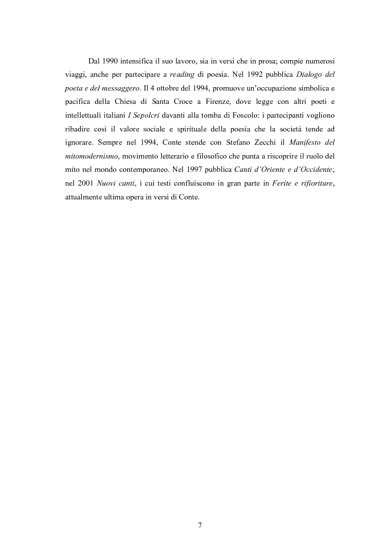 Anteprima della tesi: Profilo critico di Giuseppe Conte, Pagina 6