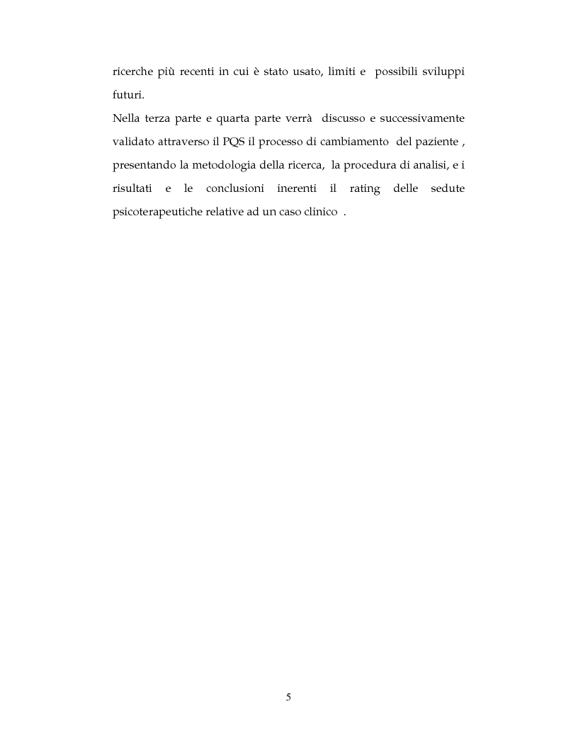 Anteprima della tesi: La ricerca sul processo in psicoterapia: il cambiamento del paziente attraverso lo Psychotherapy Process Q-Set , Pagina 3