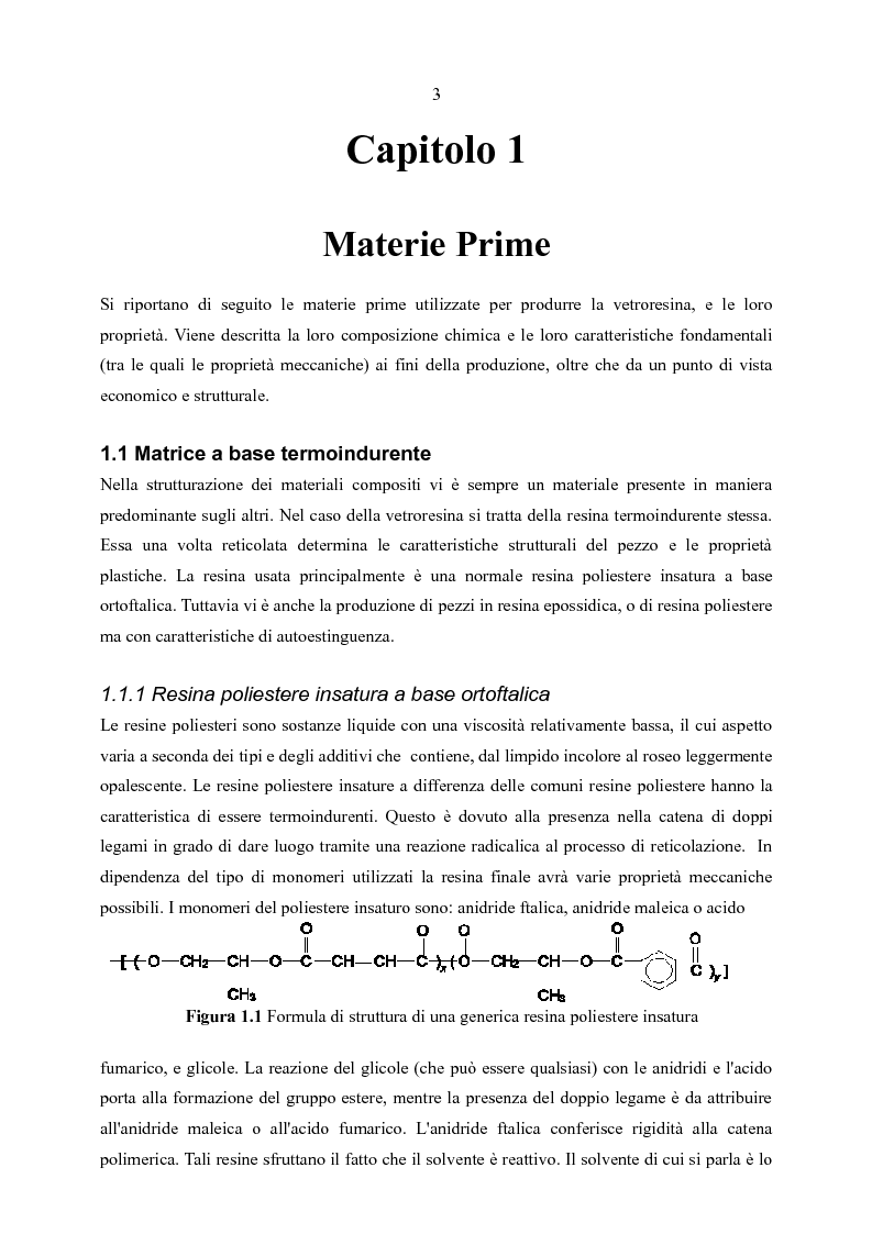 Anteprima della tesi: Studio del processo produttivo di materiali compositi per il settore automobilistico. Messa a punto della strumentazione e dei metodi per il controllo qualità nella produzione di materiali compositi, Pagina 4
