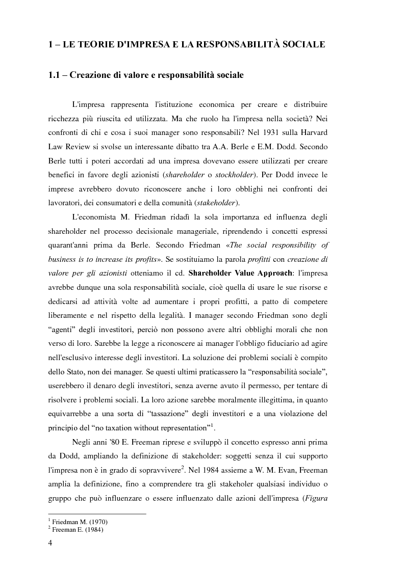 Anteprima della tesi: Business Ethics: creare valore sostenibile e condiviso attraverso la Corporate Social Responsibility, Pagina 5
