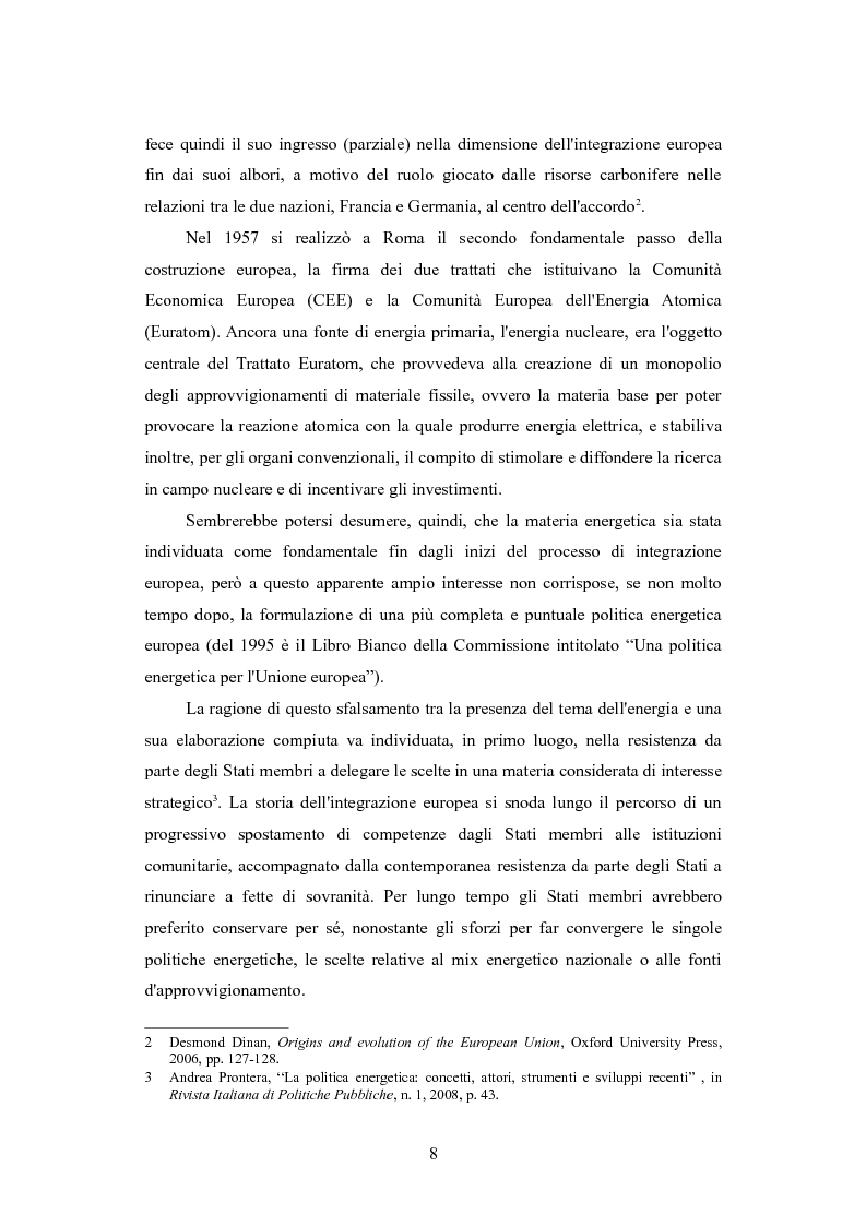 Anteprima della tesi: Le politiche per l'energia dell'Unione europea e le relazioni con l'area del Mar Caspio, 1989-1999., Pagina 7