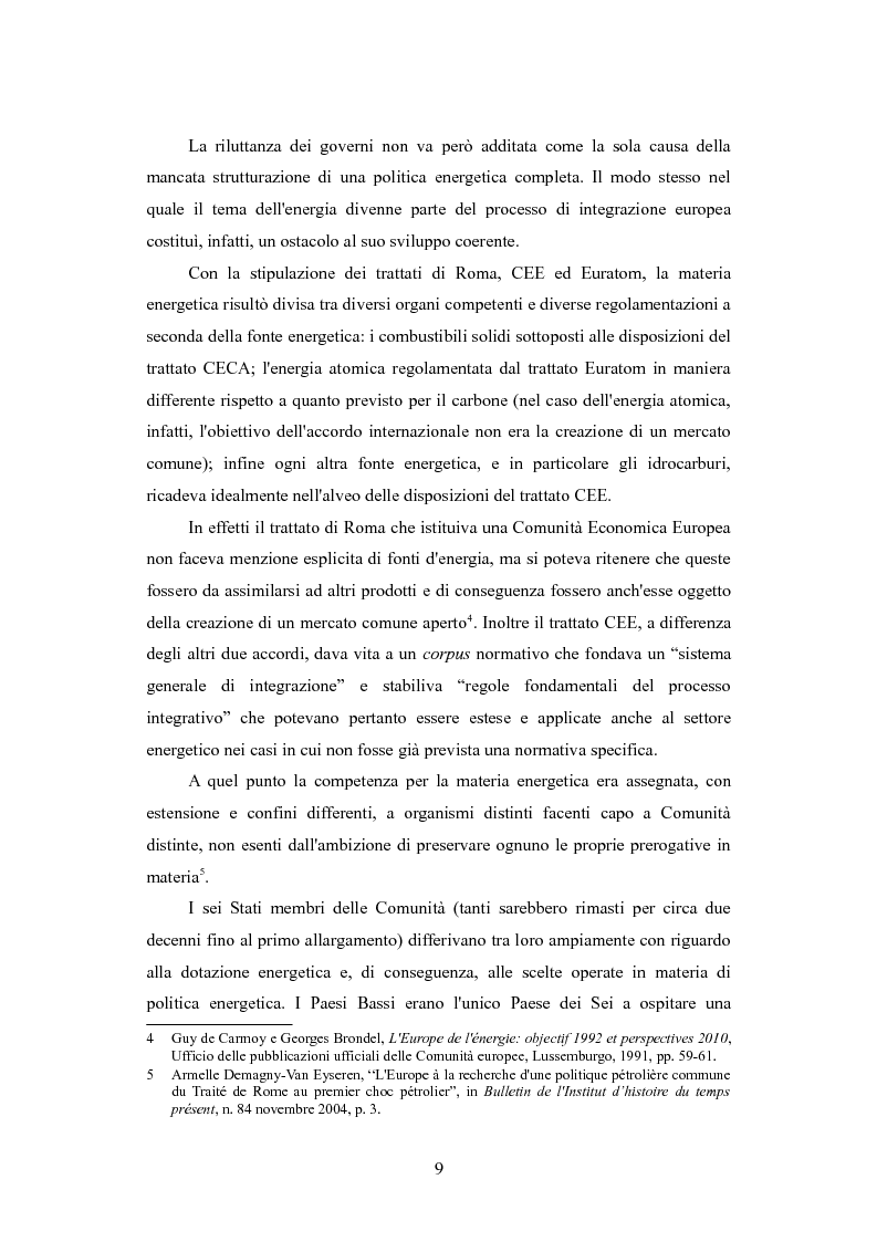 Anteprima della tesi: Le politiche per l'energia dell'Unione europea e le relazioni con l'area del Mar Caspio, 1989-1999., Pagina 8
