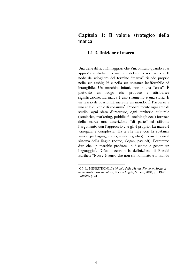 Anteprima della tesi: Il valore strategico della marca nel retail. Il caso Montblanc, Pagina 5