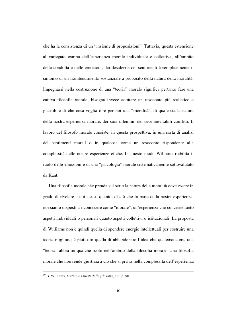 Anteprima della tesi: La concezione della morale di Bernard Williams; con un saggio di traduzione da “Morality”, 1972, Pagina 11