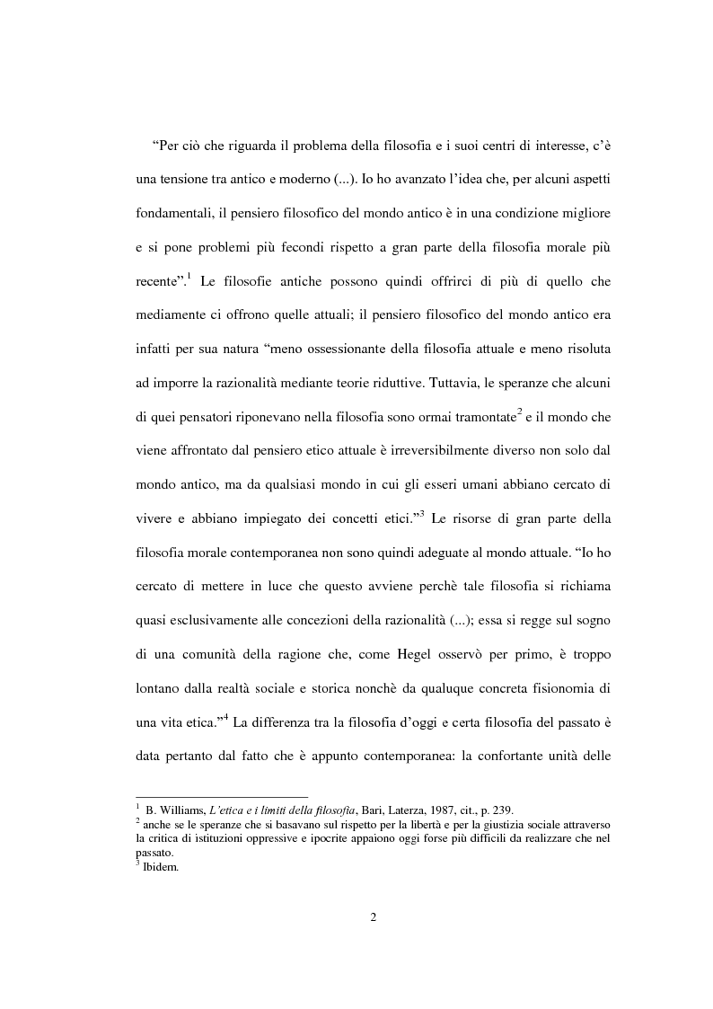 Anteprima della tesi: La concezione della morale di Bernard Williams; con un saggio di traduzione da “Morality”, 1972, Pagina 3