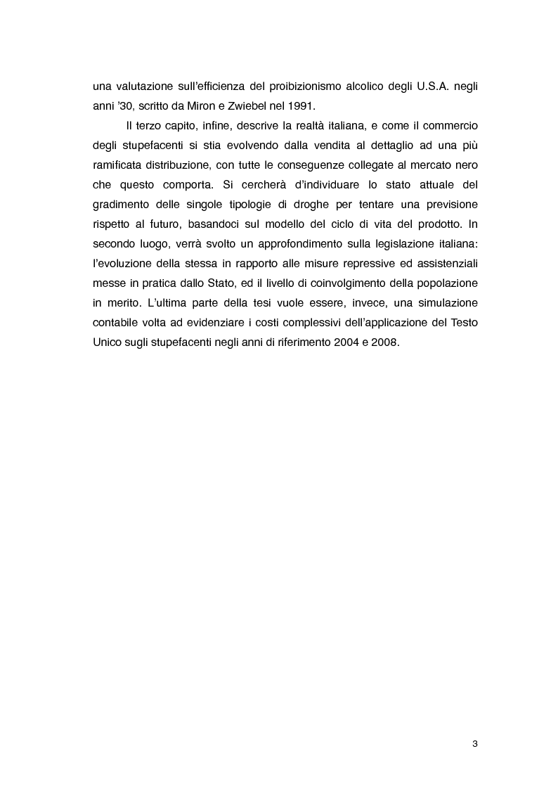 Anteprima della tesi: Overdose da Proibizionismo: un'analisi economica del mercato delle sostanze stupefacenti, Pagina 4