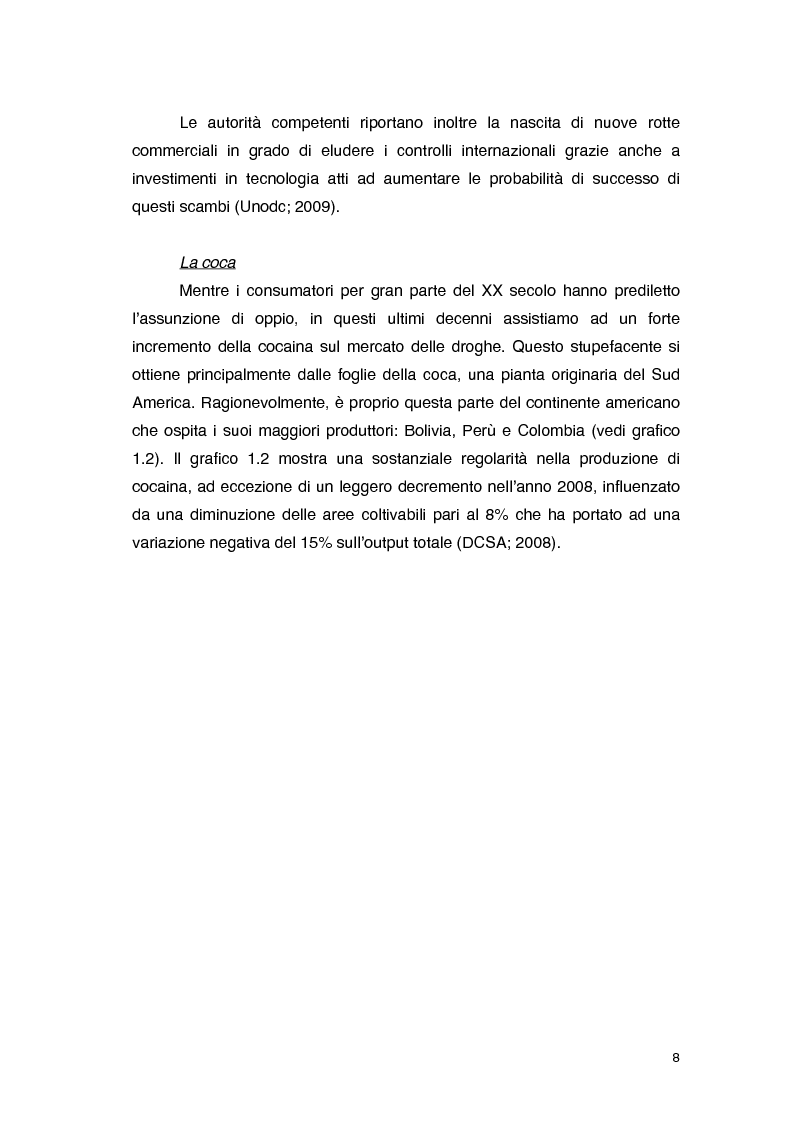 Anteprima della tesi: Overdose da Proibizionismo: un'analisi economica del mercato delle sostanze stupefacenti, Pagina 9