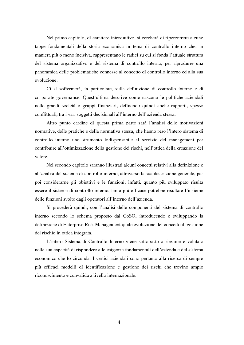 Anteprima della tesi: Il Sistema di controllo interno nelle società quotate. Il D. Lgs. 231/2001 nel settore energetico Italiano., Pagina 5