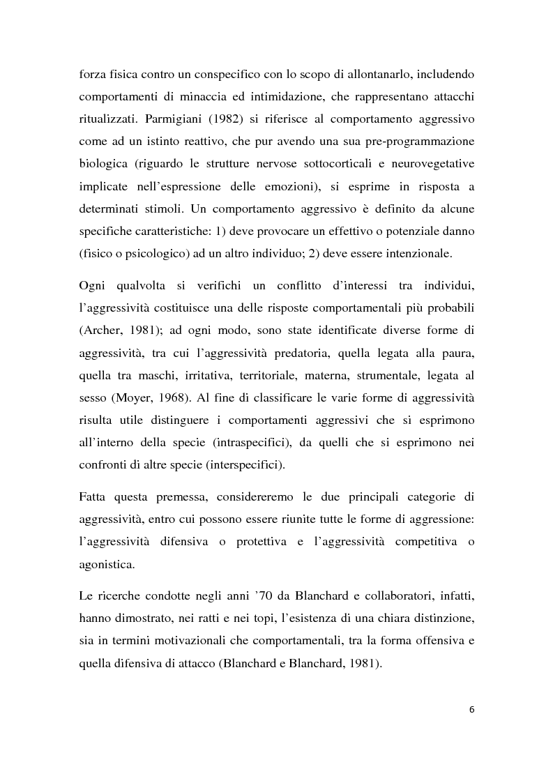 Anteprima della tesi: Effetti degli inibitori della fosfodiesterasi-5 (PDE-5) sul comportamento agonistico e sessuale in un modello animale, Pagina 3