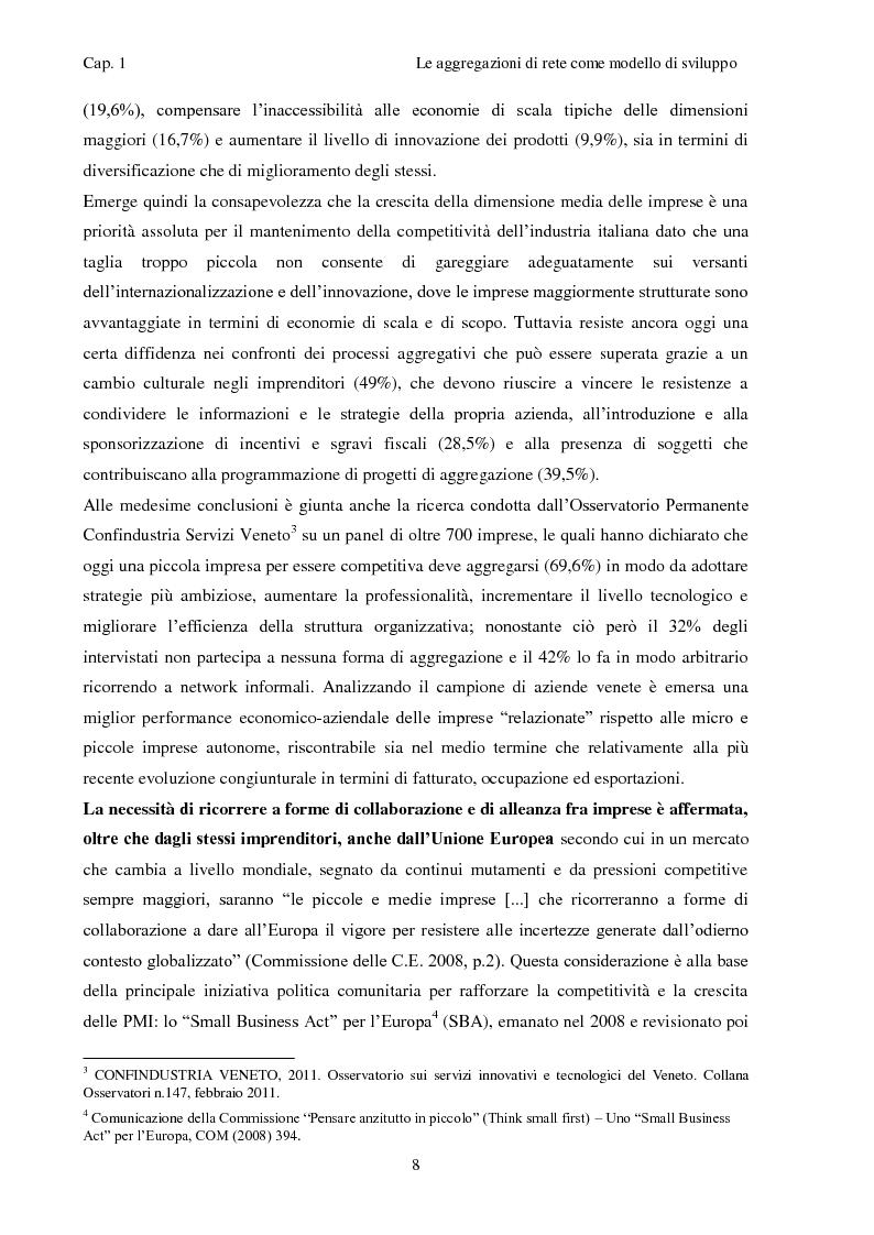 Anteprima della tesi: Il contratto di Rete: una nuova opportunità di crescita per le nostre imprese, Pagina 3