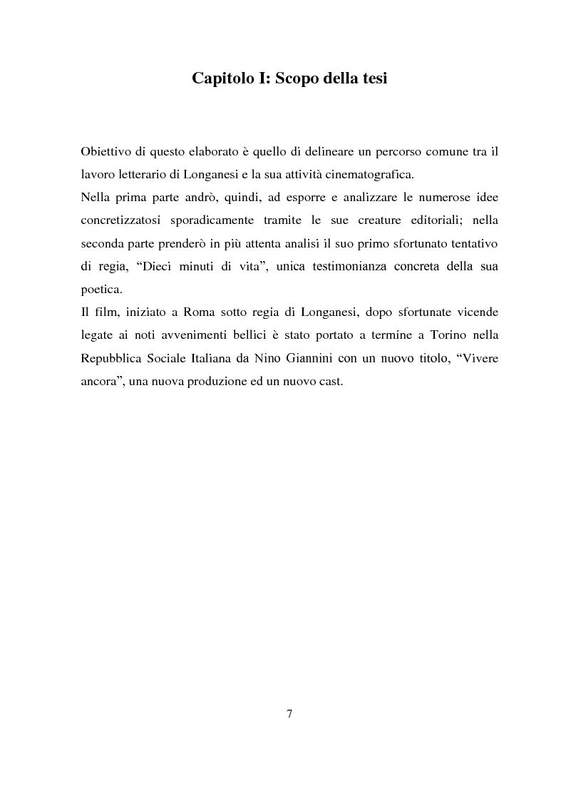 Anteprima della tesi: Longanesi e il cinema: da ''Dieci minuti di vita'' a ''Vivere ancora'', Pagina 4