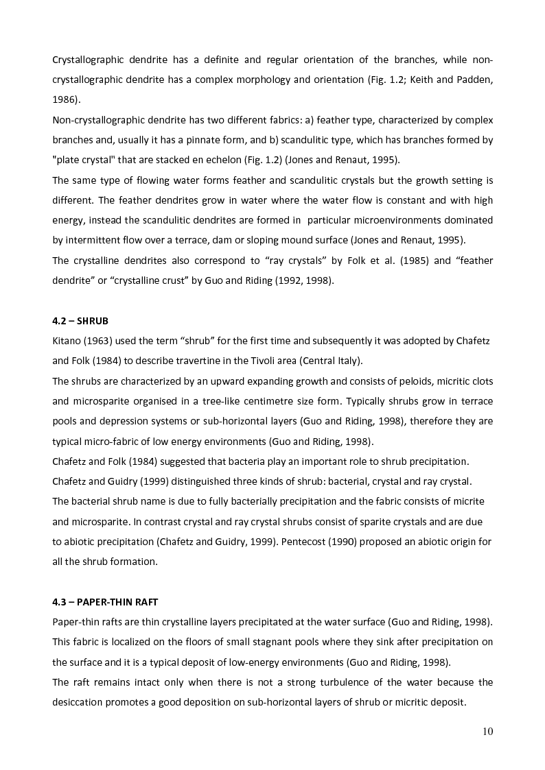 Anteprima della tesi: Depositional System, Petrography and Facies Analysis of Pleistocene Travertine in Southern MarcheE, Central Italy, Pagina 11