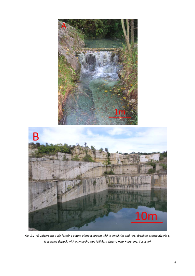 Anteprima della tesi: Depositional System, Petrography and Facies Analysis of Pleistocene Travertine in Southern MarcheE, Central Italy, Pagina 5
