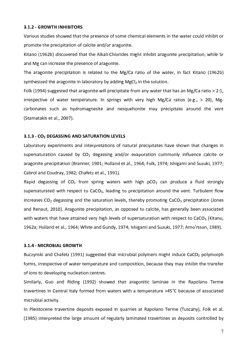 Anteprima della tesi: Depositional System, Petrography and Facies Analysis of Pleistocene Travertine in Southern MarcheE, Central Italy, Pagina 8