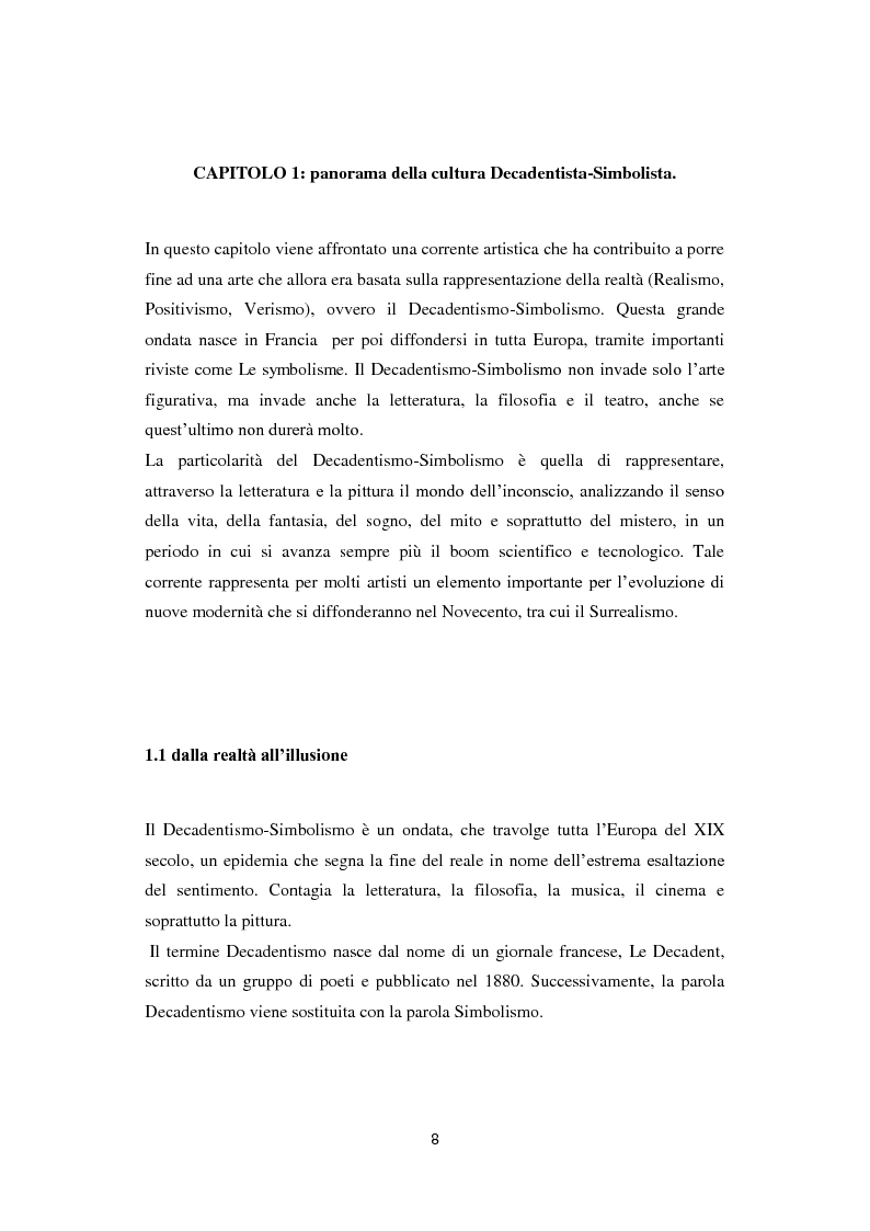 Anteprima della tesi: Odilon Redon, il principe del sogno. Un viaggio nell'inconscio attraverso le analisi di ventuno opere, Pagina 4