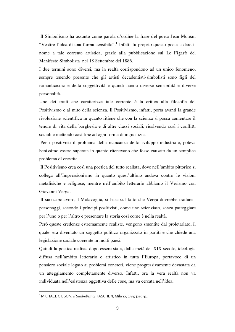 Anteprima della tesi: Odilon Redon, il principe del sogno. Un viaggio nell'inconscio attraverso le analisi di ventuno opere, Pagina 5