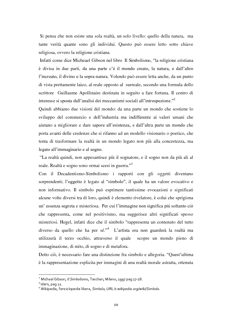 Anteprima della tesi: Odilon Redon, il principe del sogno. Un viaggio nell'inconscio attraverso le analisi di ventuno opere, Pagina 6