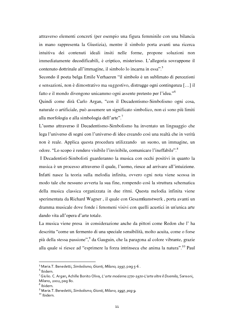 Anteprima della tesi: Odilon Redon, il principe del sogno. Un viaggio nell'inconscio attraverso le analisi di ventuno opere, Pagina 7