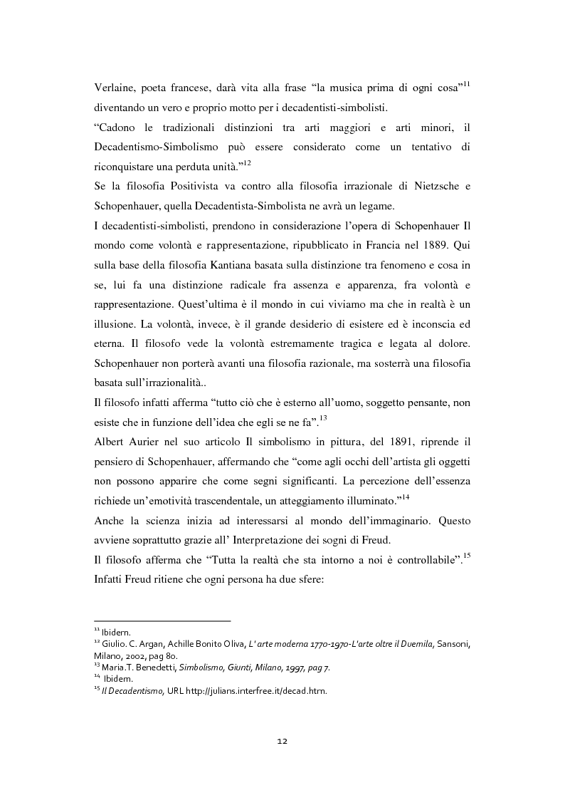 Anteprima della tesi: Odilon Redon, il principe del sogno. Un viaggio nell'inconscio attraverso le analisi di ventuno opere, Pagina 8