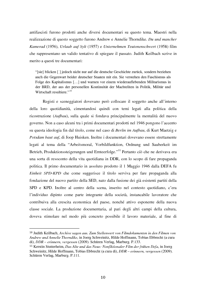 Anteprima della tesi: Costruire l'inimmaginabile: lo spostamento della prospettiva nei documentari DEFA sull'orrore nazista, Pagina 10
