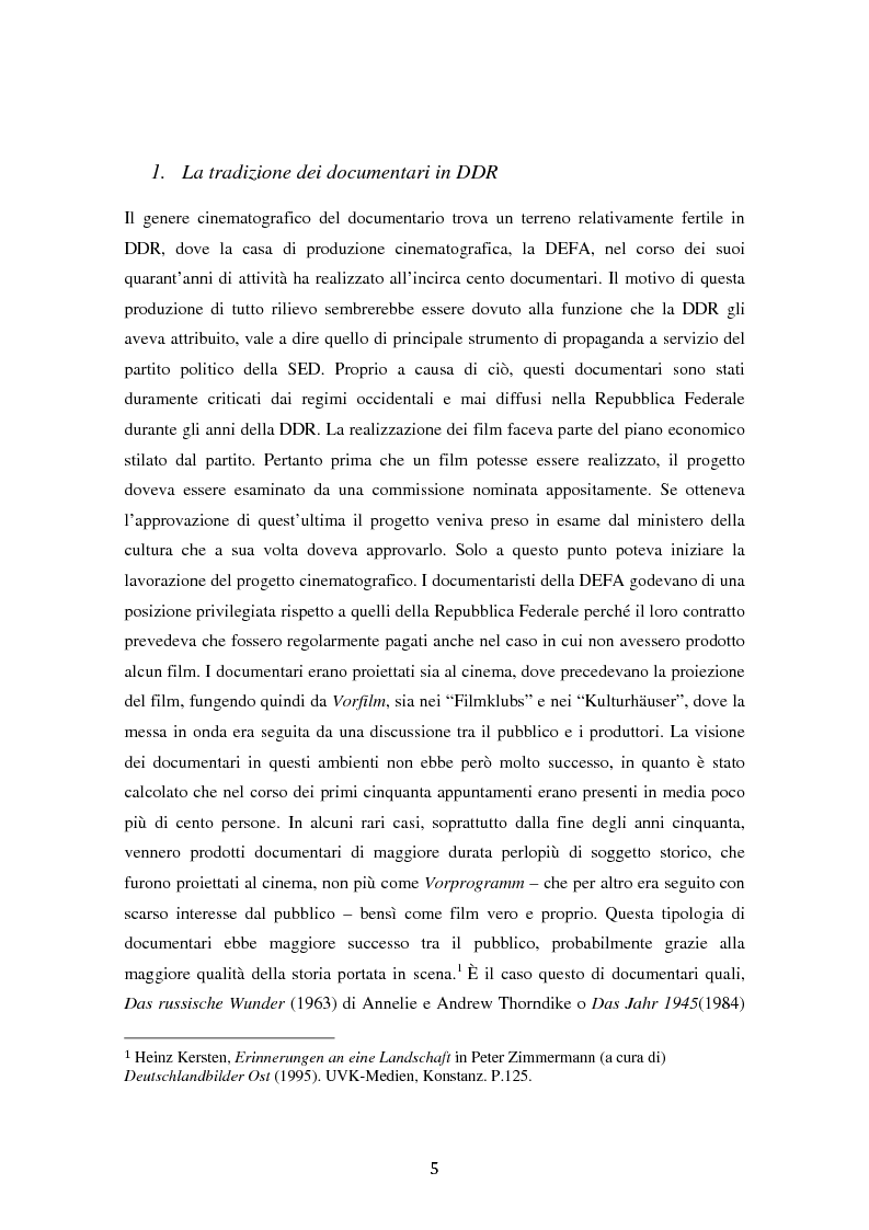 Anteprima della tesi: Costruire l'inimmaginabile: lo spostamento della prospettiva nei documentari DEFA sull'orrore nazista, Pagina 5