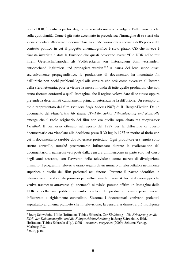 Anteprima della tesi: Costruire l'inimmaginabile: lo spostamento della prospettiva nei documentari DEFA sull'orrore nazista, Pagina 8