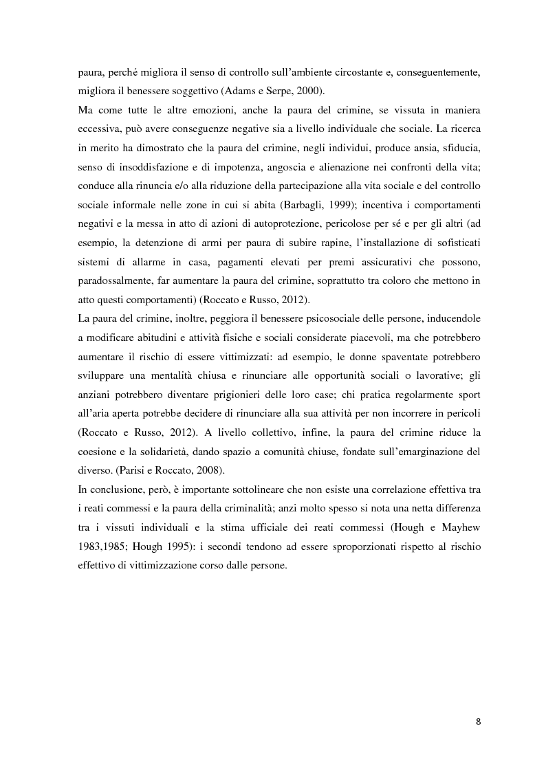 Anteprima della tesi: Mass media, pregiudizio e paura del crimine: un'indagine con il Linguistic Category Model, Pagina 6