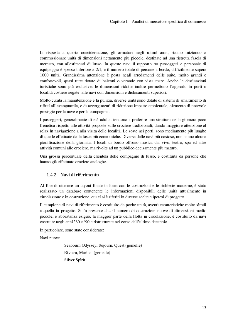 Anteprima della tesi: Progetto di massima di una nave da crociera di lusso da 600 passeggeri., Pagina 14
