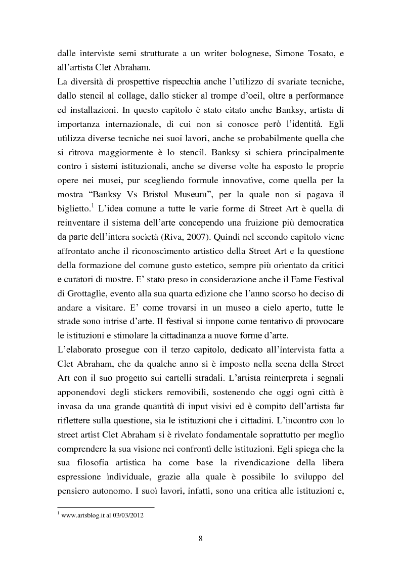 Anteprima della tesi: Street Art: itinerari controversi, Pagina 5
